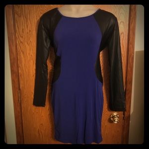 Plus Size Long Sleeve Wet Look Bodycon Dress 3x